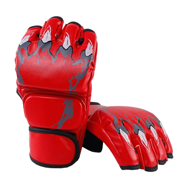 gants de boxe enfant Kick MMA karaté Muay Thai Free Fight rouge