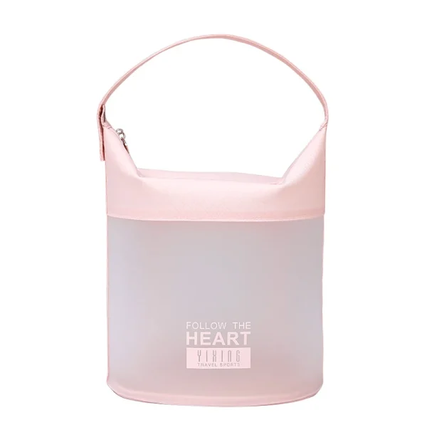 sac de piscine étanche transparent rose