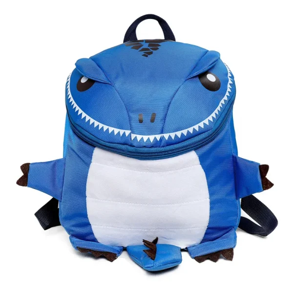 sac a dos enfant dinosaures aux 1000 dents bleu