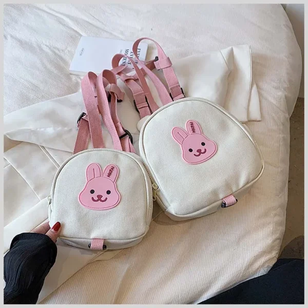 sac a dos enfant 3 ans petit lapin rose