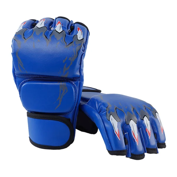 gants de boxe enfant Kick MMA karaté Muay Thai Free Fight bleu
