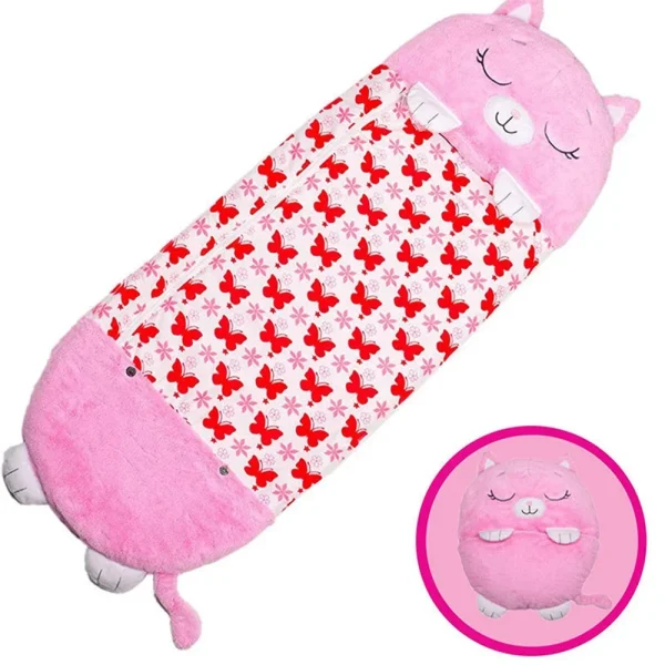 sac de couchage enfant 3 ans chat rose 135m