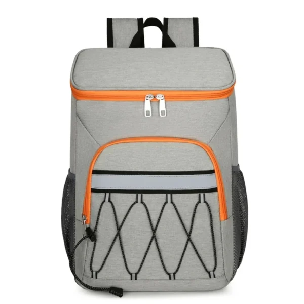 sac a dos isotherme grand et super pratique gris et orange