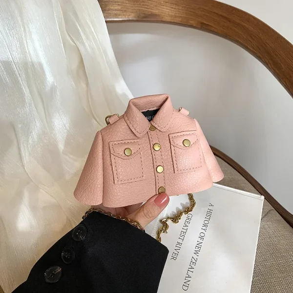 sac a main enfant fille veste rose clair