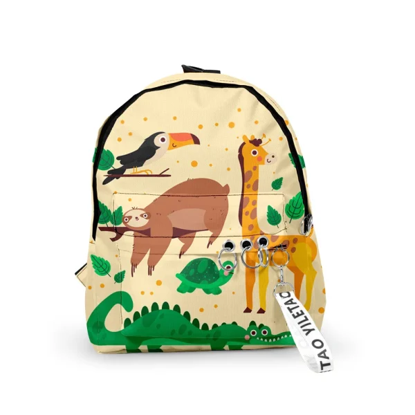 sac a dos enfant animaux de la savane