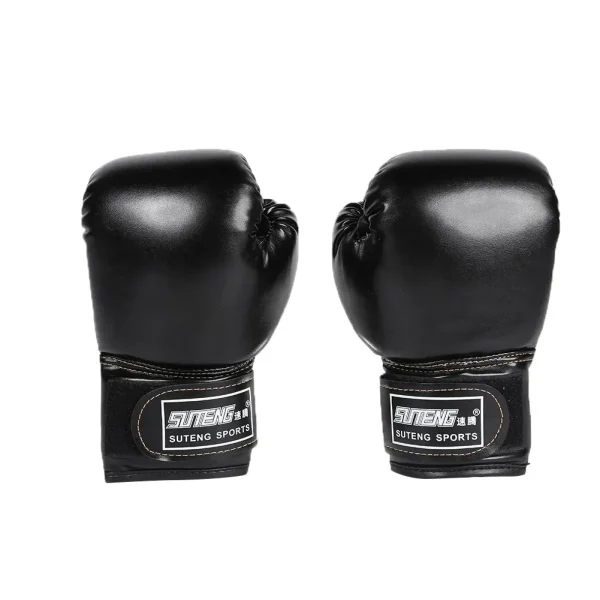 gants de boxe enfants combat mma kickboxing thaïlandais pro noir