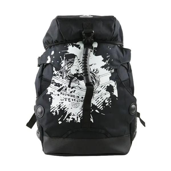 sac à dos enfant sport multi-poches noir notes de musique