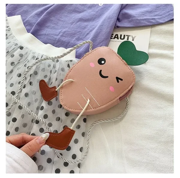 sac enfant carotte rose