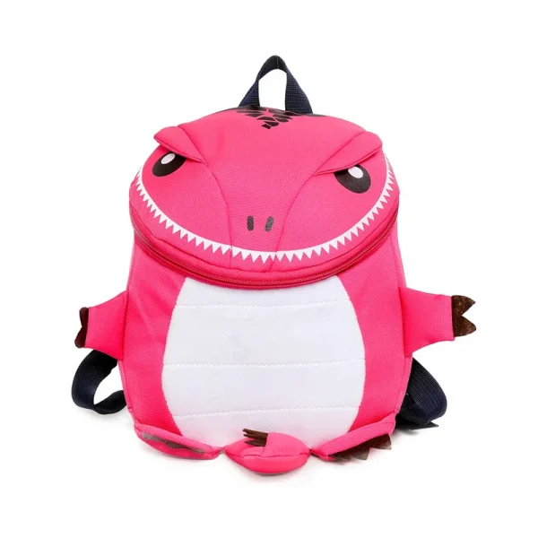 sac a dos enfant dinosaures aux 1000 dents rose