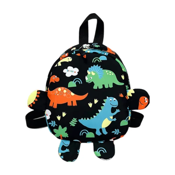 sac a dos enfant dinosaures noir