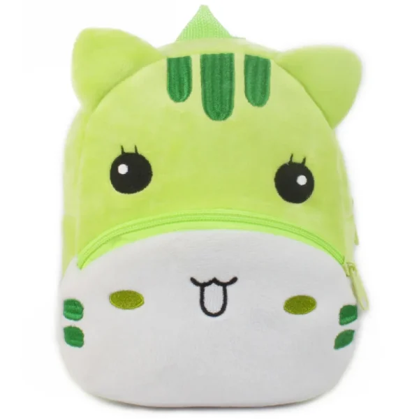 sac a dos bebe fille tigre vert jaune