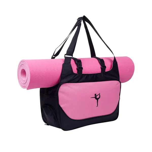sac de sport enfant yoga rose clair