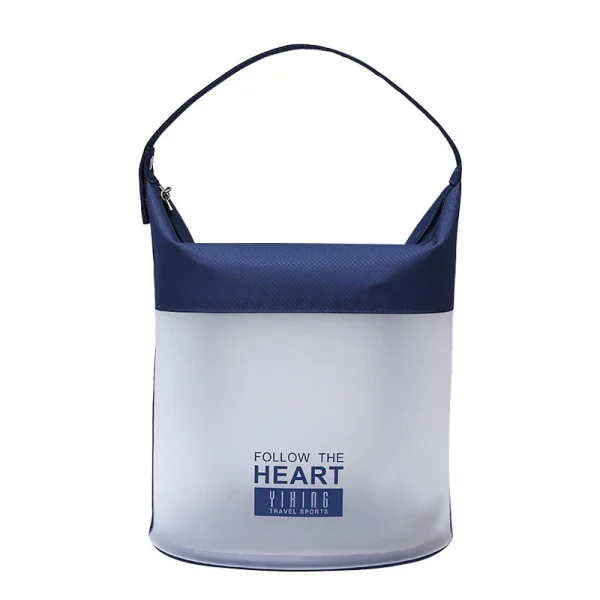 sac de piscine étanche transparent bleu