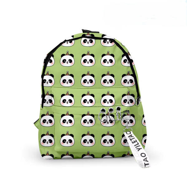 sac a dos enfant panda vert