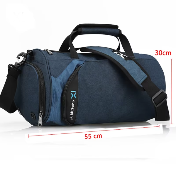 sac de foot enfant grande capacité bleu