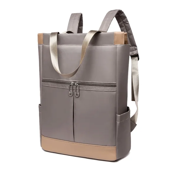sac à dos collège beige