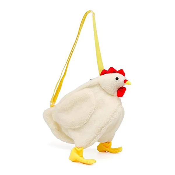 sac a main enfant poule blanc