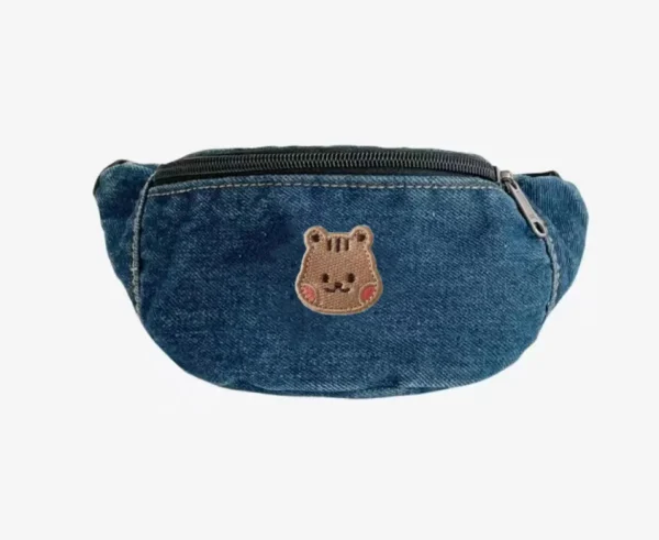 sac banane enfant jean's foncé ourson