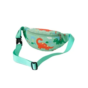 sac banane enfant dinosaure vert