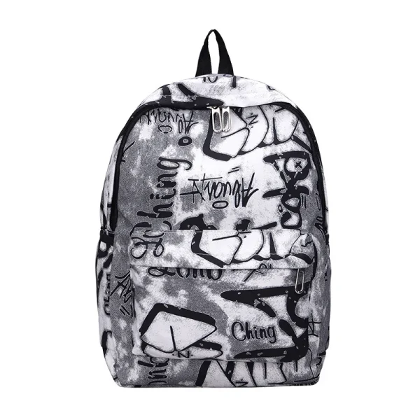 sac à dos garçon gris blanc