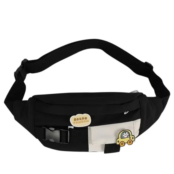 sac banane enfant voiture noir