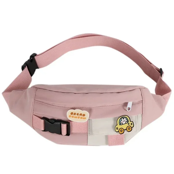 sac banane enfant voiture rose