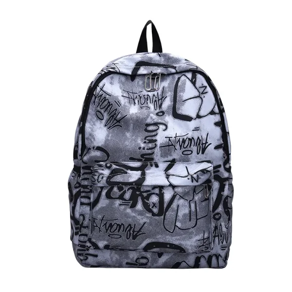 sac à dos gris motif