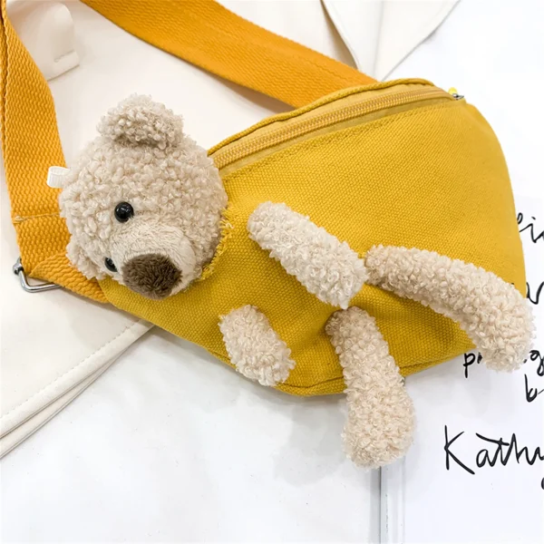 sac banane enfant ourson jaune