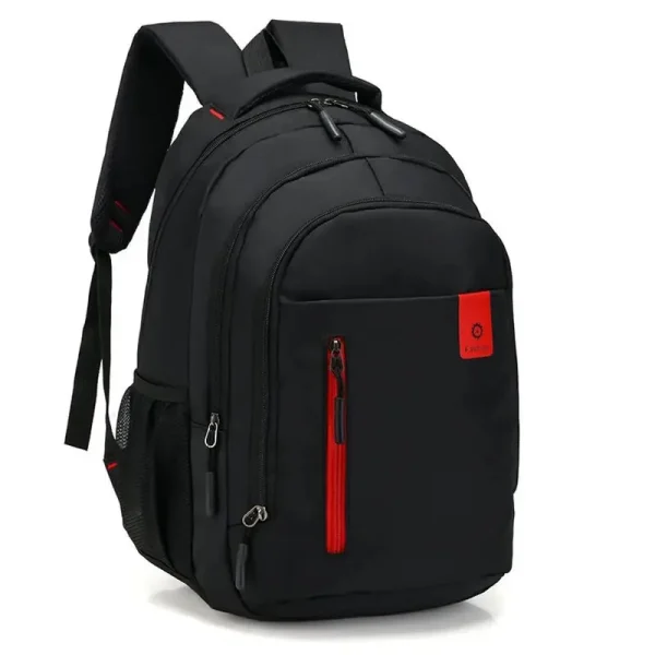 sac à dos minimaliste noir rouge