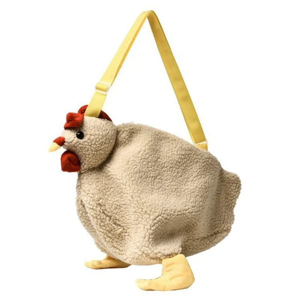 sac a main enfant poule beige