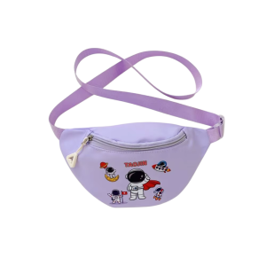 sac banane enfant astronaute mauve