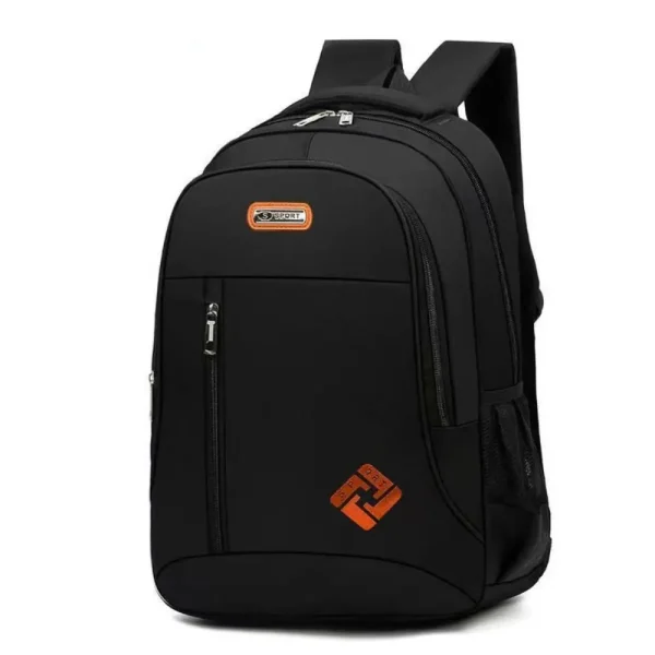 sac à dos enfant noir et orange