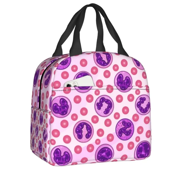 sac isotherme gouter chimie microbes rose