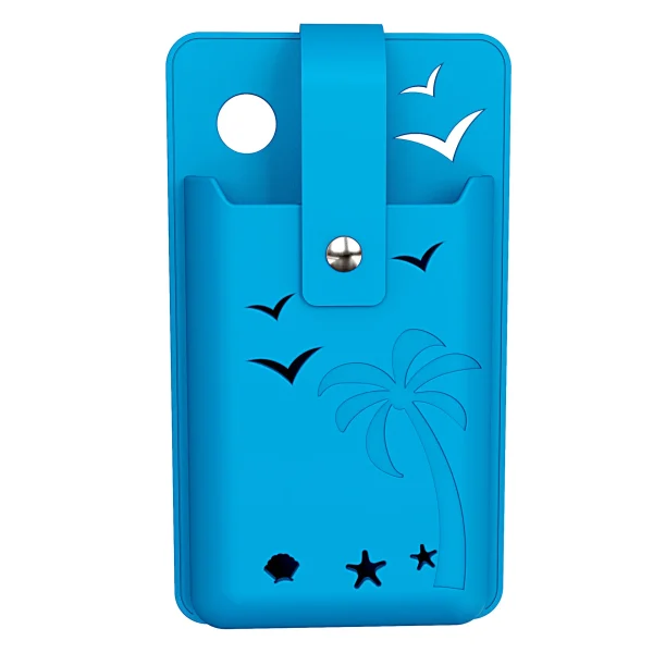 support pour téléphone pour la plage bleu
