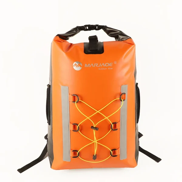 sac enfant étanche 30l pour aventures orange
