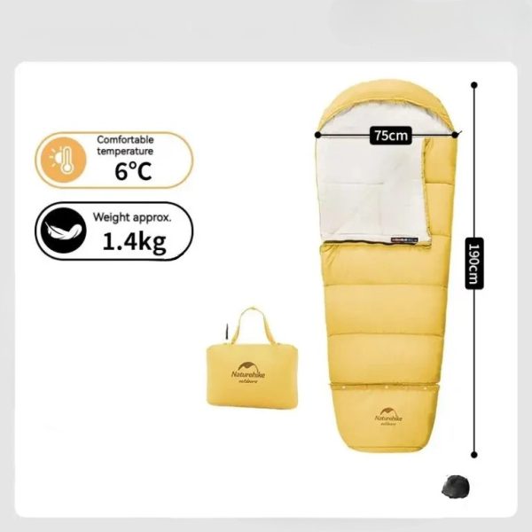 sac de couchage enfant jaune grand froid